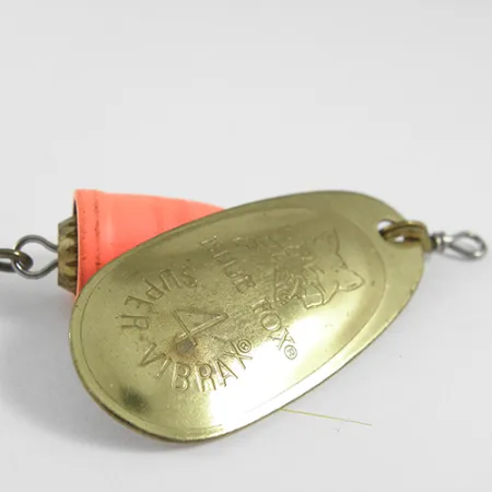 Blue Fox Super Vibrax 4 Spinner, Messing / Oranje, 10,5g, Finland, #1617