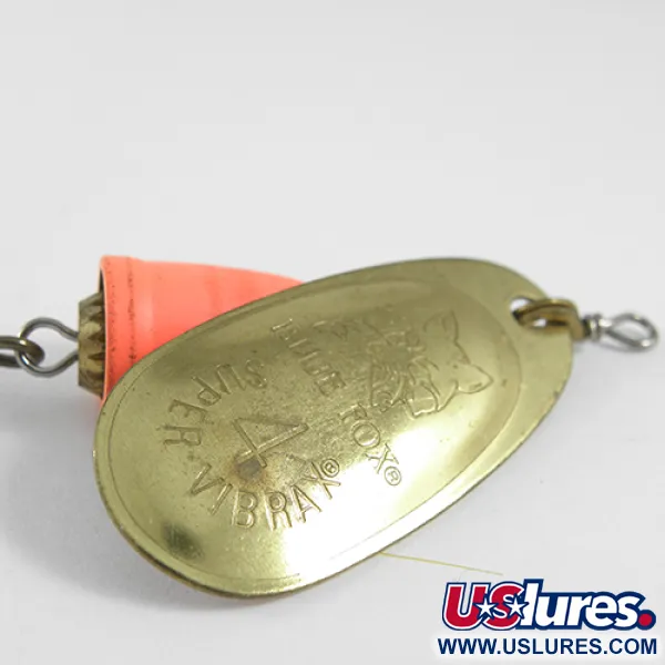 Blue Fox Super Vibrax 4 Spinner, Messing / Oranje, 10,5g, Finland, #1617