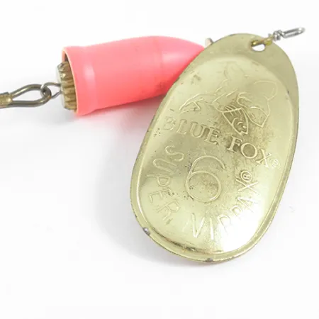 Blue Fox Super Vibrax 6 Spinner, Messing/Oranje, 18g, #1618