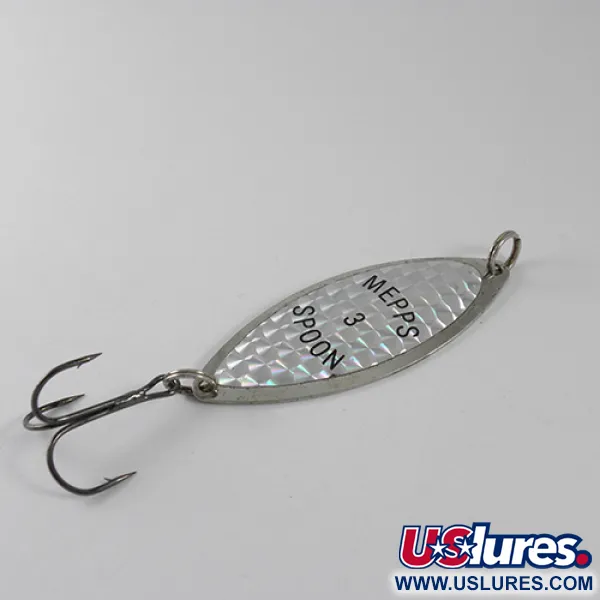 Mepps Spoon 3 Lepel, Nikkel, 12g, Gehamerde Textuur, #1624