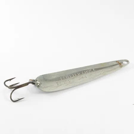 Dardevle Flutter-Chuck Lepel, Nikkel / Groen, 8g, Trolling, #1625