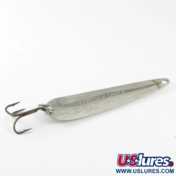 Dardevle Flutter-Chuck Lepel, Nikkel / Groen, 8g, Trolling, #1625