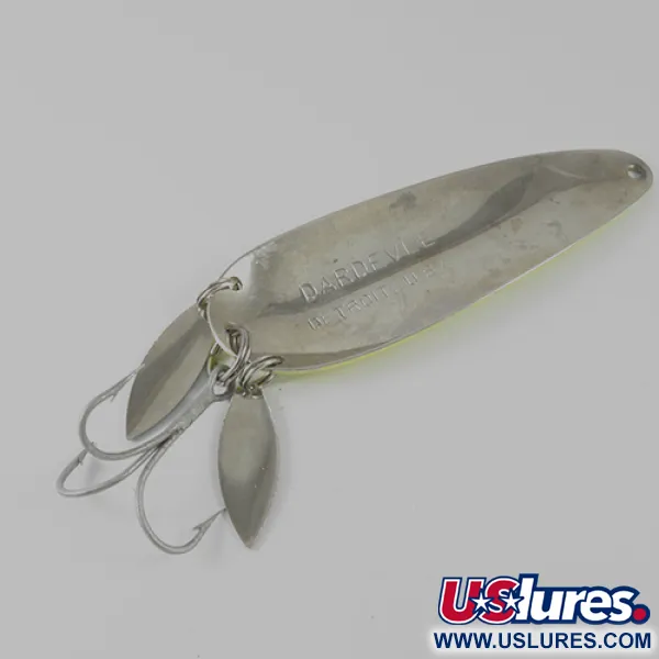 Eppinger Dardevle Klicker Lepel, Fluorgeel/Rood/Nikkel, 28g, #1660