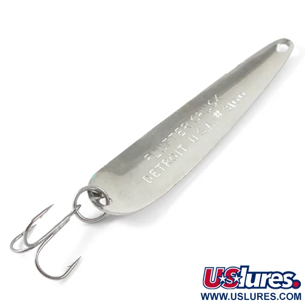 Dardevle Flutter-Chuck Sleepplepel, Nikkel/Rood, 8g, Vintage, #1665