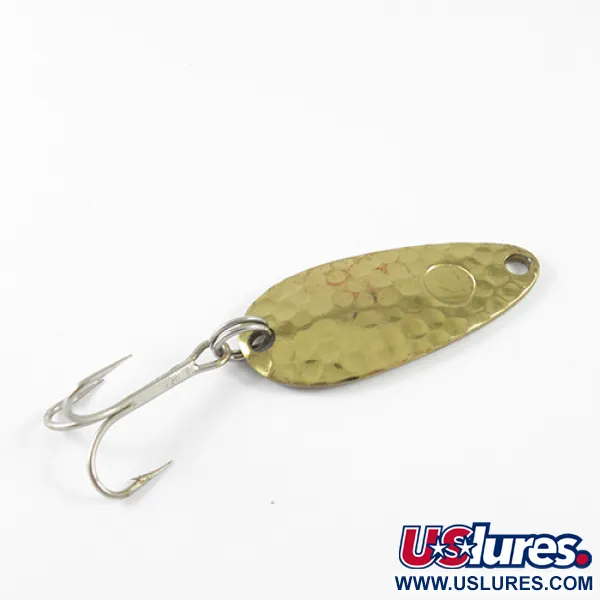 Luhr Jensen Les Davis Hotrod Lepel, Gehamerd goud, 7g, #1671