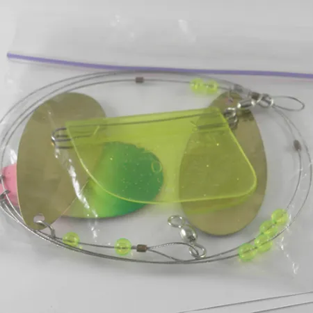 Luhr Jensen Les Davis Lake Troll Loklepel, Fluo Groen/Roze, 28g, #1711