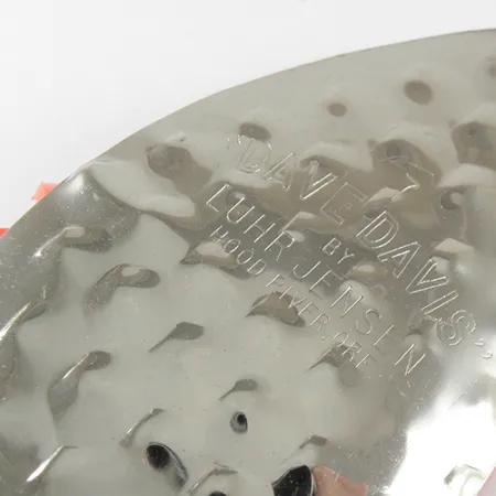 Luhr Jensen Dave Davis Spinner, Oranje/Nikkel, 17g, Gehamerd, #1712