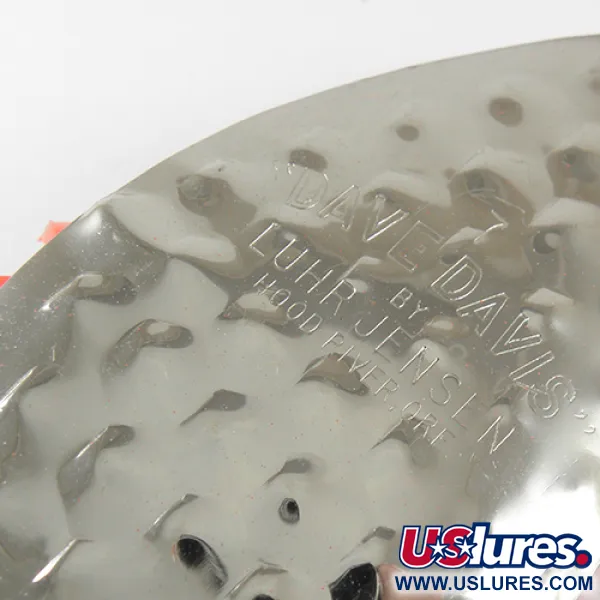 Luhr Jensen Dave Davis Spinner, Oranje/Nikkel, 17g, Gehamerd, #1712