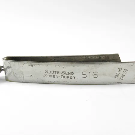 South Bend Super-Duper 516 Lepel, Nikkel, 18g, Gepatenteerd, #1721