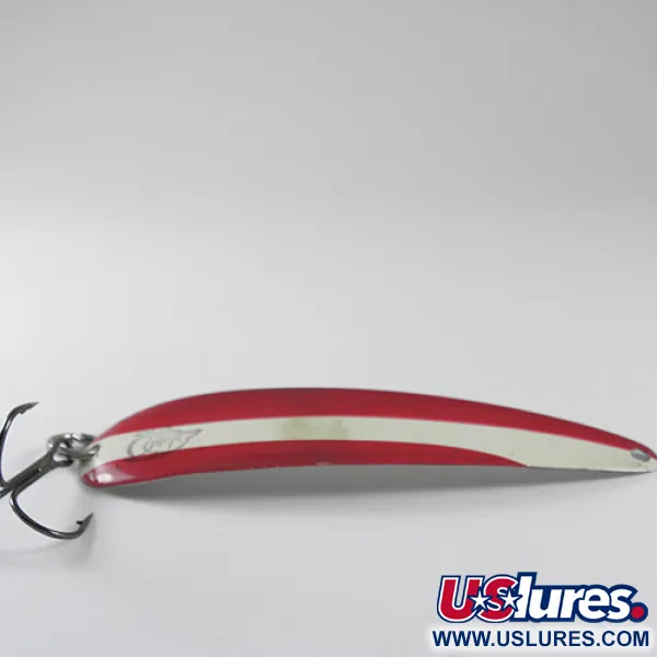 King Flutter Devle 3200 Lepel, Rood/Wit/Nikkel, 9g, #1741