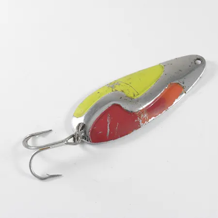Kush Spoon Lepel, Rood / Geel / Nikkel, 9g, S-vorm, #1743