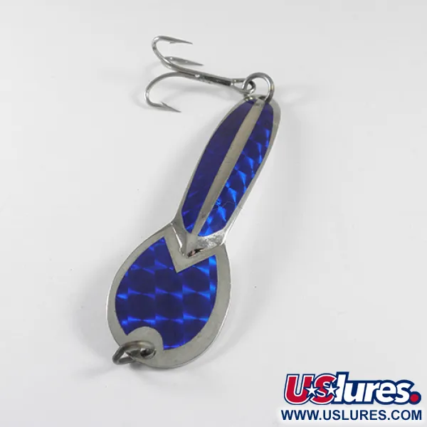 Glen Evans Loco 4 Lepel, Nikkel / Blauw, 9g, Prismatisch, #1750