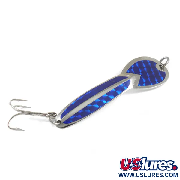 Glen Evans Loco 4 Lepel, Nikkel / Blauw, 9g, Prismatisch, #1750