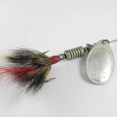 Mepps Aglia 3 dressed Spinner, Nikkel, 7,3g, Eekhoornhaar, #1751