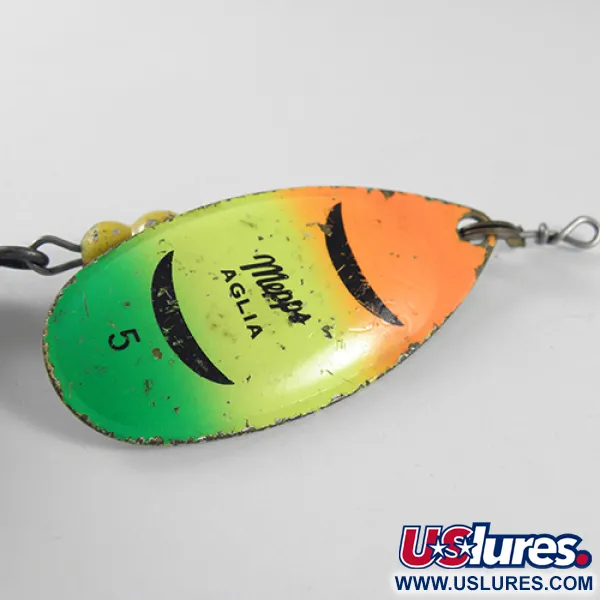 Mepps Aglia 5 Dressed Spinner, Fire Tiger, 14g, Gedresseerde dreg, #1753