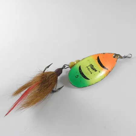 Mepps Aglia 5 Dressed Spinner, Fire Tiger, 14g, Gedresseerde dreg, #1753