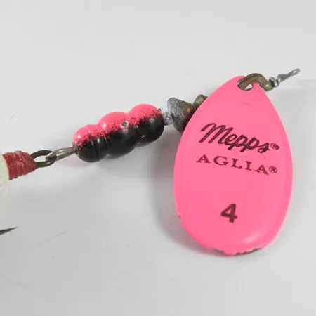 Mepps Aglia 4 dressed Spinner, Fluorescent Pink, 10g, Gebonden dreg, #1755