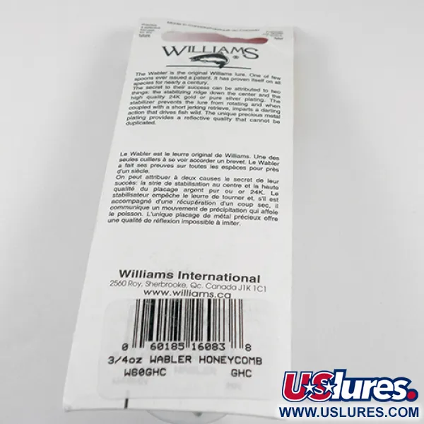 Williams Wabler W60 Lepel, Goud (Verguld), 21g, Wafelstructuur, #1763