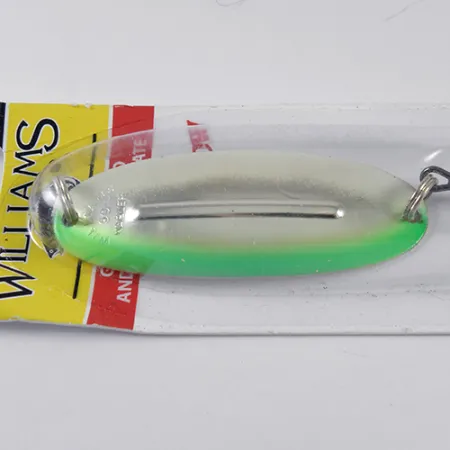 Williams Wabler W50 Glow Lepel, Zilver/Groen, 14g, Glow, #1766