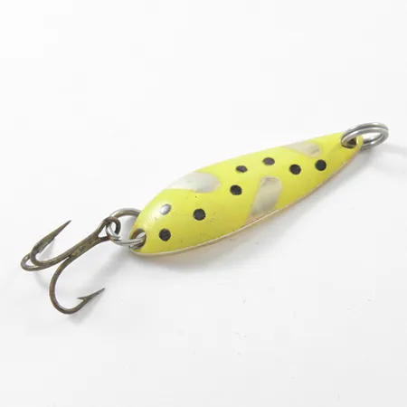 Acme Fiord Spoon Jr Lepel, Geel/Goud, 3.4g, Vintage Kunstaas, #1821