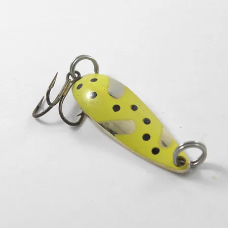 Acme Fiord Spoon Jr Lepel, Geel/Goud, 3.4g, Vintage Kunstaas, #1821