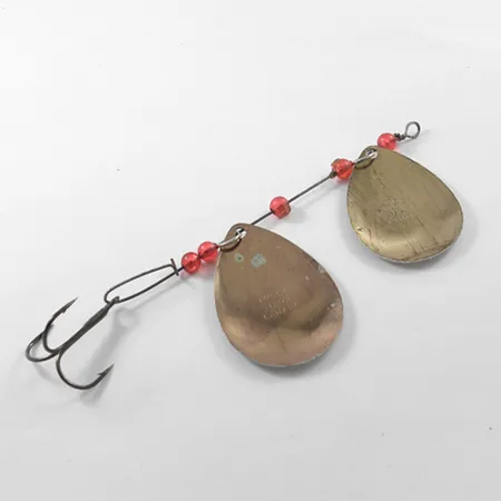 Lucky Strike Tandem Spinner, Nikkel/Koper/Rood, 12.5g, Dubbelblad, #1833