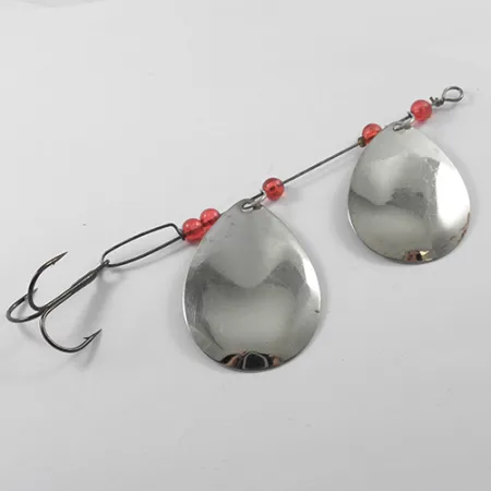 Lucky Strike Tandem Spinner, Nikkel/Koper/Rood, 12.5g, Dubbelblad, #1833