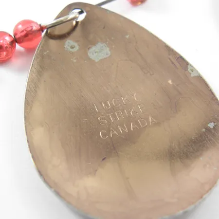 Lucky Strike Tandem Spinner, Nikkel/Koper/Rood, 12.5g, Dubbelblad, #1833