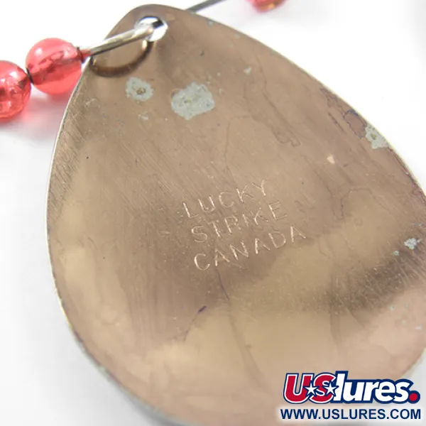 Lucky Strike Tandem Spinner, Nikkel/Koper/Rood, 12.5g, Dubbelblad, #1833