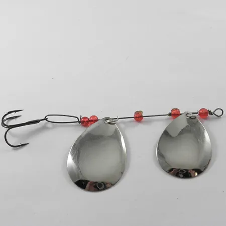 Lucky Strike Tandem Spinner, Nikkel/Koper/Rood, 12.5g, Dubbelblad, #1833