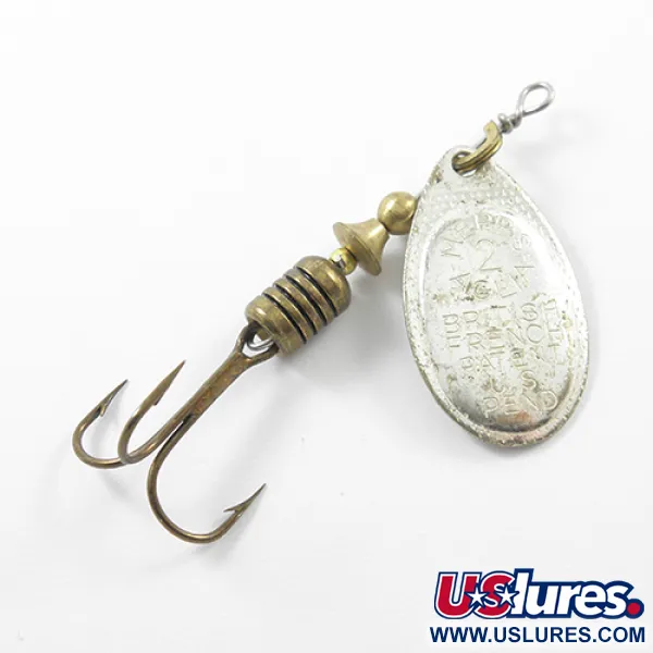 Mepps Aglia 2 Spinner, Zilver, 4.5g, Vintage, #1841