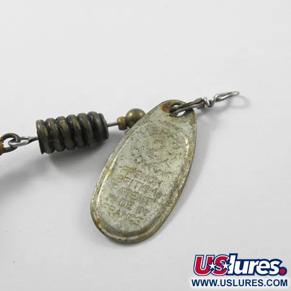 Mepps Comet 2 Spinner, Zilver, 4,5g, Gele veren, #1846