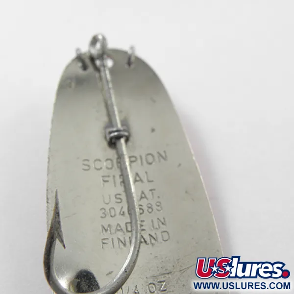 Scorpion Weedless Lepel, Rood / Wit / Nikkel, 7g, Wierbeschermer, #1863