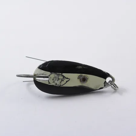 Eppinger Weedless Dardevle Midget Lepel, Zwart/Wit/Nikkel, 6g, #1867