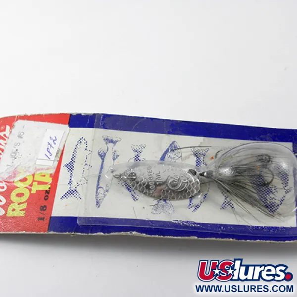 Yakima Bait Rooster Tail Spinner, Nikkel/Zwart/Wit, 3.54g, #1872