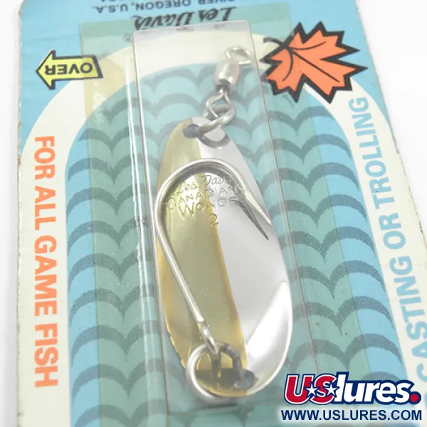 Les Davis Canadian Wonder Lepel, Nikkel/Goud, 7g, 50/50-finish, #1884