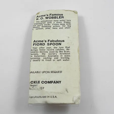 Acme Kastmaster Lepel, Oranje, 14g, Gebalanceerde Legering, #1886