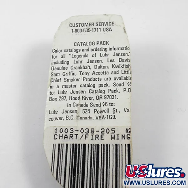 Luhr Jensen Krocodile Die #3 Lepel, Fluorgeel, 10,6g, Vintage, #1890