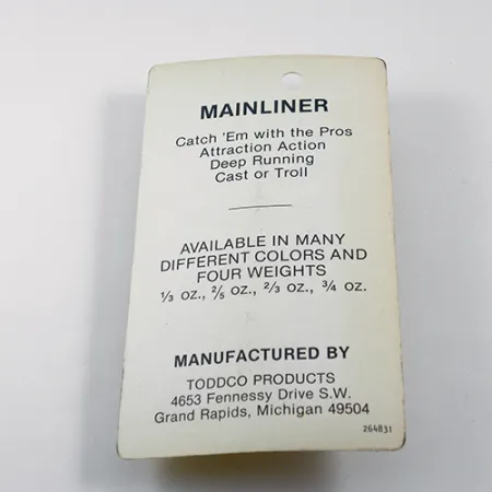 TODDCO Mainliner Lepel, Glow, 11g, Dieplopend, #1892