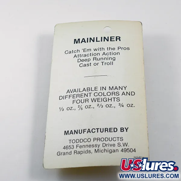 TODDCO Mainliner Lepel, Glow, 11g, Dieplopend, #1892