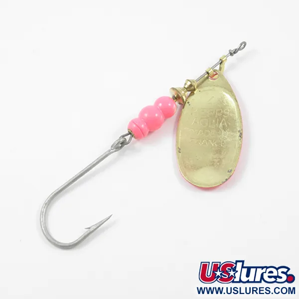 Mepps Aglia Hot Pink 4 Spinner, Roze/Goud, 9g, Enkele haak, #1913