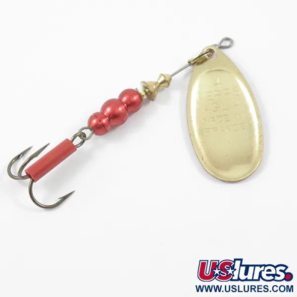 Mepps Aglia Platinum 4 Spinner, Rood Metallic, 9g, Rode Tube, #1915