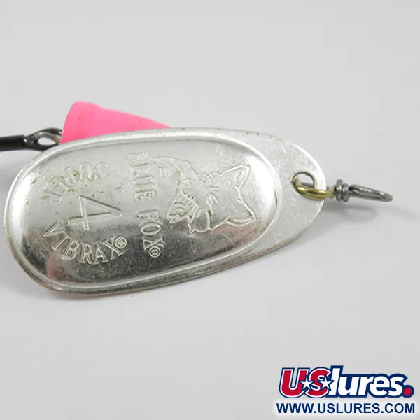 Blue Fox Super Vibrax 4 Spinner, Zilver/Roze, 10,5g, Anti-kink, #1916