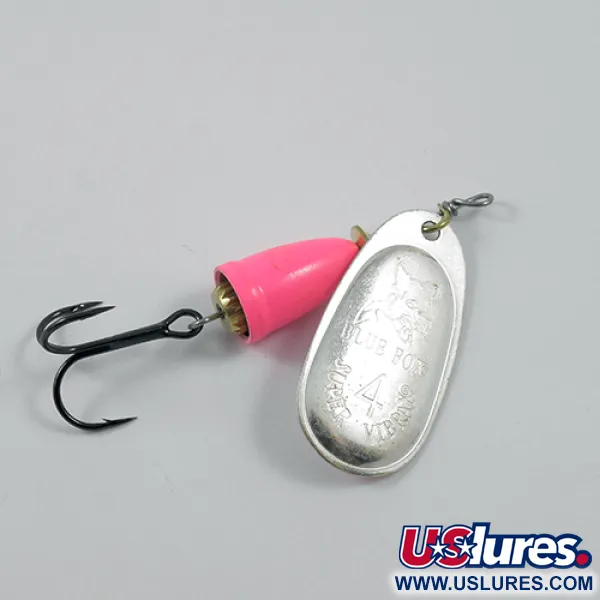 Blue Fox Super Vibrax 4 Spinner, Zilver/Roze, 10,5g, Anti-kink, #1916