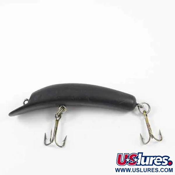 Kautzky Lazy Ike Plug, Zwart, 7.5g, Balsahout, #1925