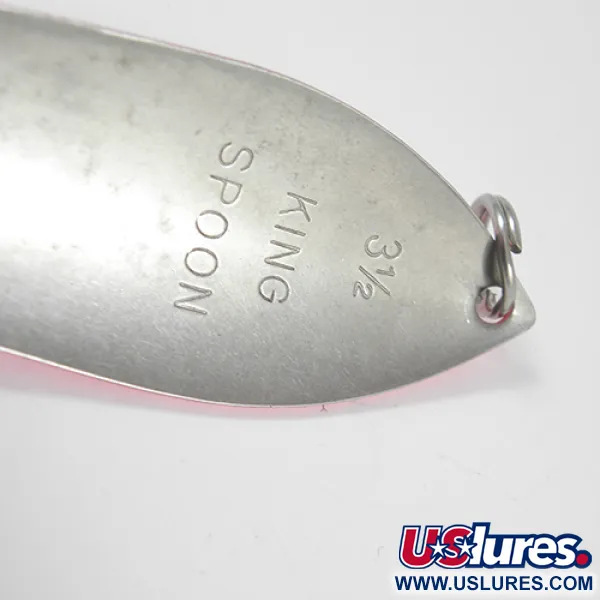 Pro King Weedless King Spoon Lepel, Zilver/Roze, 34g, Wierbeschermer, #1931