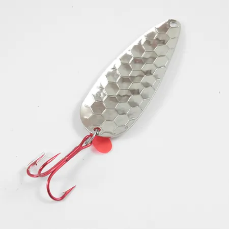 Worth Red King Spoon Lepel, Gehamerd nikkel, 17g, USA, #1942