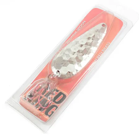 Worth Red King Spoon Lepel, Gehamerd nikkel, 17g, USA, #1943