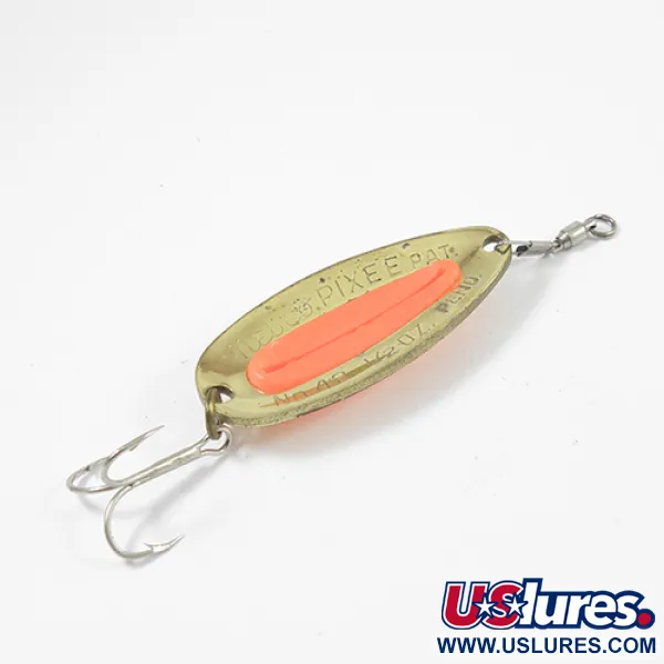 Nebco Pixee Lepel, Goud/Oranje, 14g, Zalm-ei inzetstuk, #1949