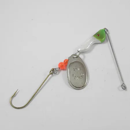 Erie Dearie Walleye Killer Spinner, Nikkel/Groen, 14g, Vintage, #1952